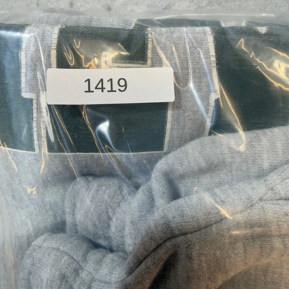 Daisy Street New York Graphic Wide Leg Sweatpants Heather Grey Mens Large L - Picture 11 of 11